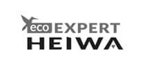 Logo Eco Expert Heiwa avec symbole stylisé